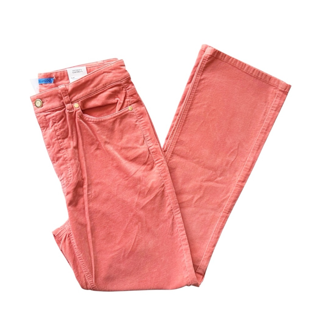 J McLaughlin Milburn Velvet Jeans in Deep Coral | 6 NWT - Picture 8 of 10